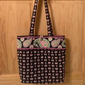 Vera Bradley Tote in Pink Elephants Retired